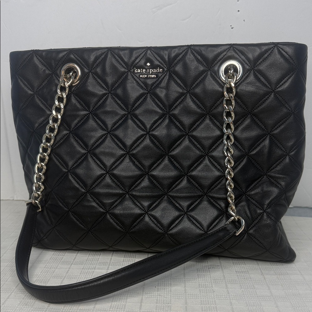 Kate Spade Natalia Smooth Quilted Leather Tote Bag